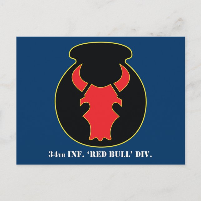Red Bull CSIB-look emblem postcard (Front)