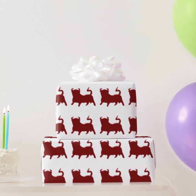 Red Bull Design Wrapping Paper (Party Gifts)