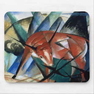 Red Bull (gouache on paper) Mouse Mat