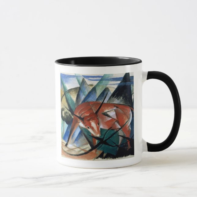 Red Bull (gouache on paper) Mug (Right)