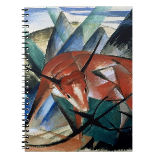 Red Bull (gouache on paper) Notebook (Front)