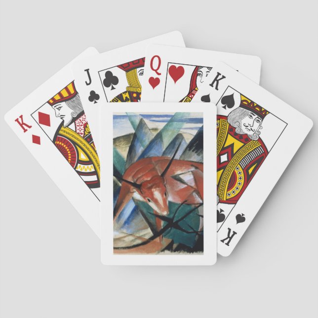 Red Bull (gouache on paper) Playing Cards (Back)