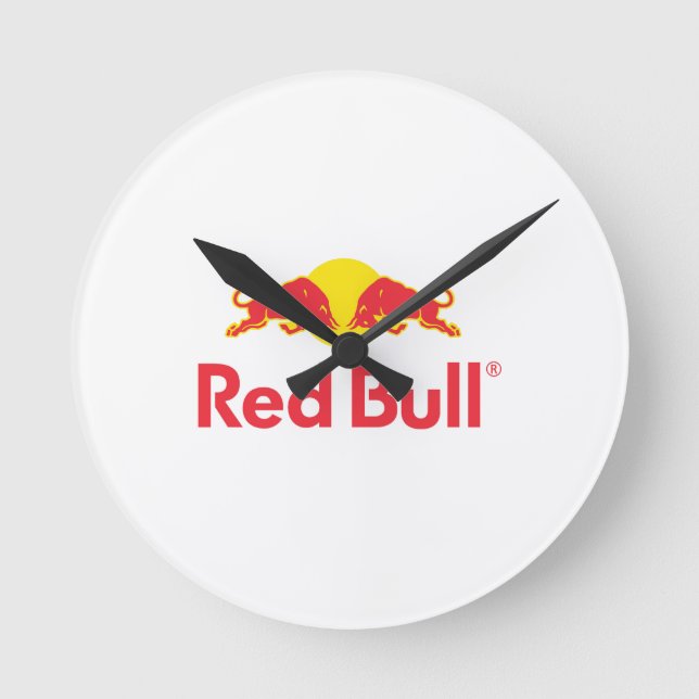 Red Bull logo Round Clock (Front)