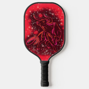 Red Bull Running At Starry Night Pickleball Paddle