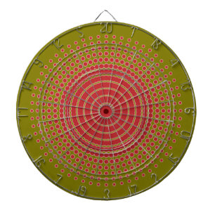 “Red Bullseye” Dart Board