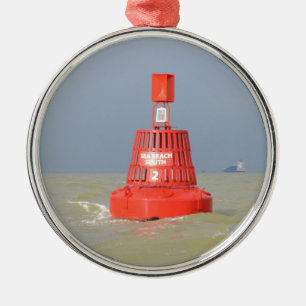 Red Buoy Sea Reach South Metal Tree Decoration