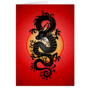 Red Burst Chinese Dragon