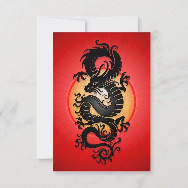 Red Burst Chinese Dragon (Front)