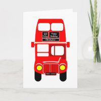 Red Bus Design Birthday