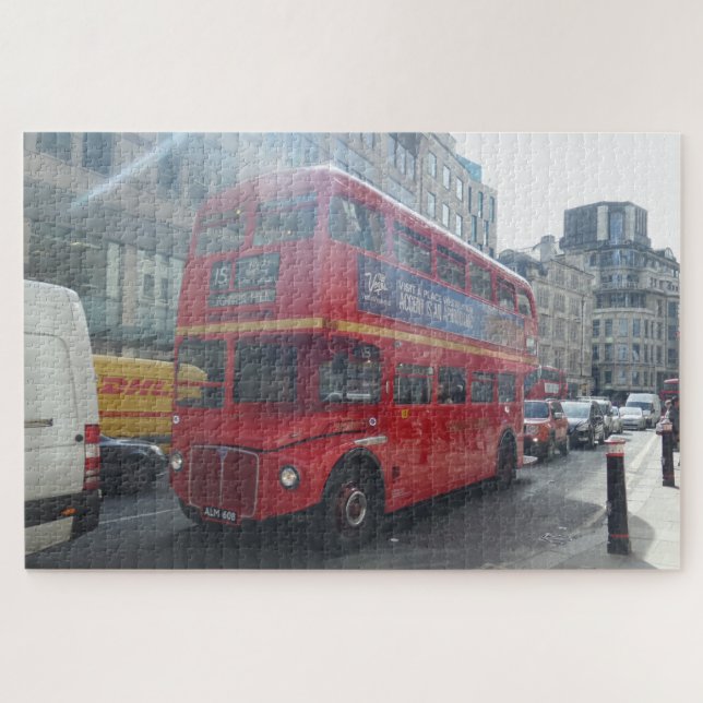 Red Bus London Jigsaw Puzzle (Horizontal)