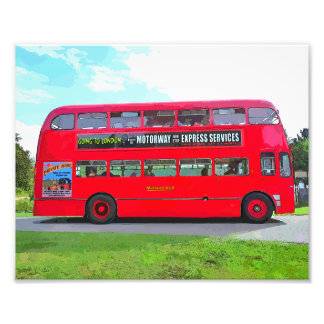 RED BUS PHOTO PRINT