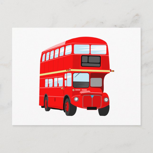 Red Bus Postcard (Front)