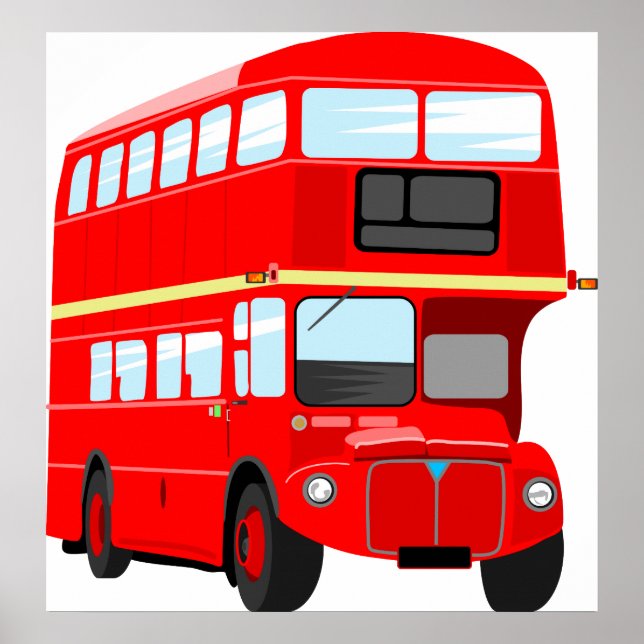 Red Bus Poster (Front)