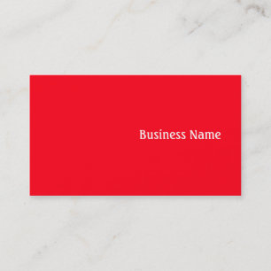Red Business Card