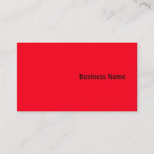 Red Business Card (Front)