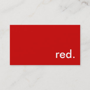 red. business card