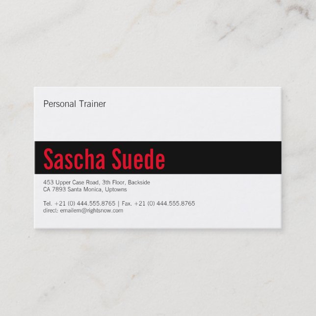 Red Business Card (Front)