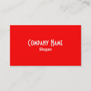 Red Business Card