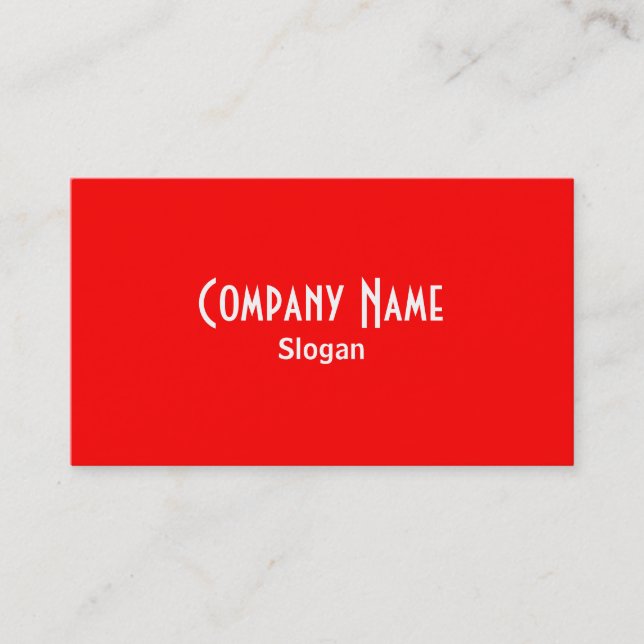 Red Business Card (Front)