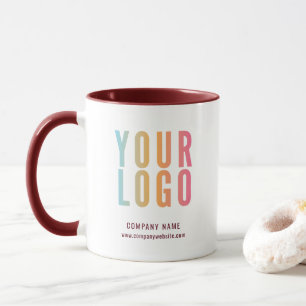 Red Business Logo Custom Promotional Mug