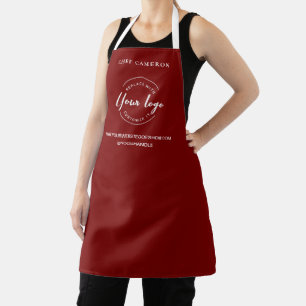 RED Business Promotion Personalized Logo Apron