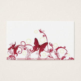 Red butterflies Profile Card