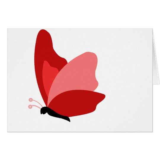 Red Butterfly Card