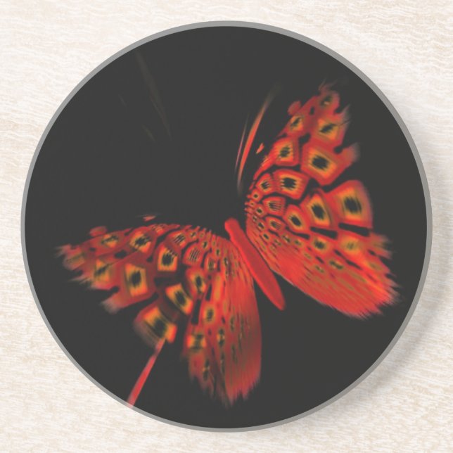 Red Butterfly Coaster (Front)