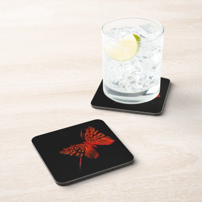 Red Butterfly Coaster (Right Side)