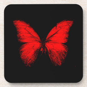 Red Butterfly Coasters