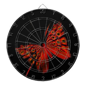 Red Butterfly Dartboard