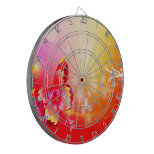 Red Butterfly Dartboard