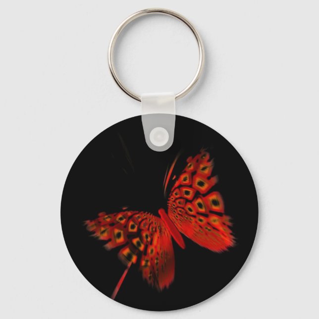 Red Butterfly Key Ring (Front)