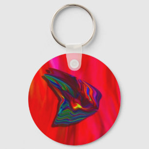 Red Butterfly Keychain