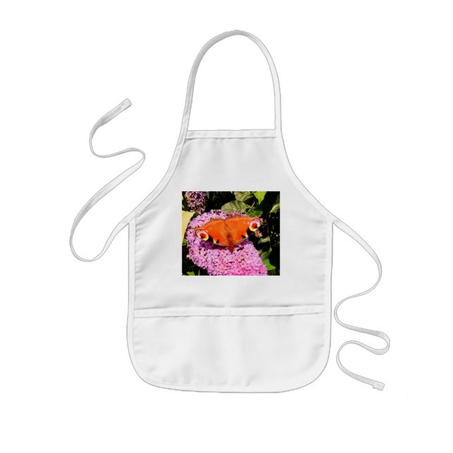 Red butterfly kids apron (Front)