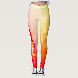 Red Butterfly Leggings