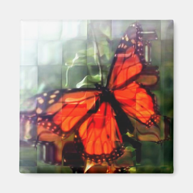 red Butterfly magnet (Front)