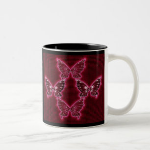 Red Butterfly Pattern Mug