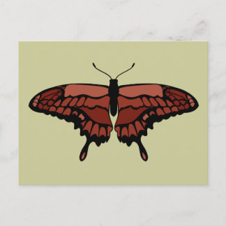 Red Butterfly Postcard