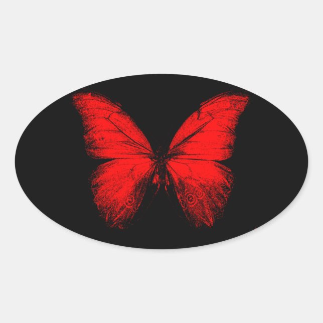 Red Butterfly Stickers (Front)