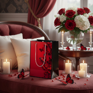 Red Butterfly Valentine’s Gift Bag