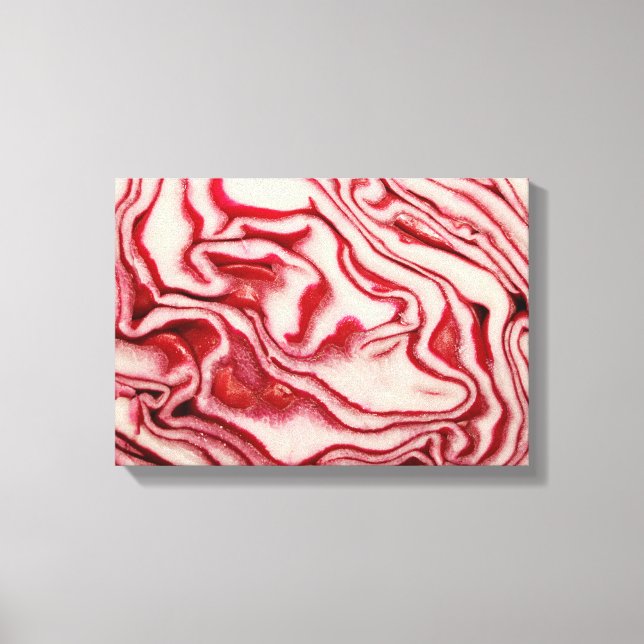 Red cabbage canvas print (Front)