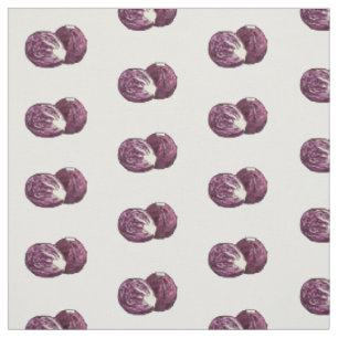 Red cabbage cartoon illustration fabric