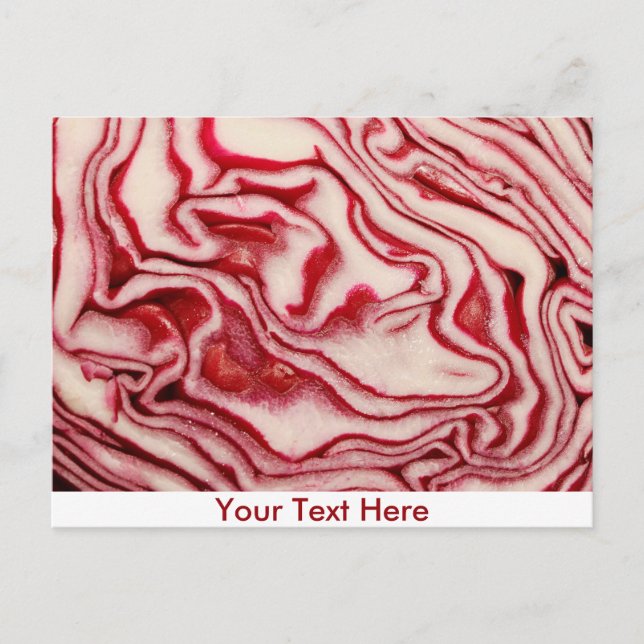 Red cabbage postcard (Front)