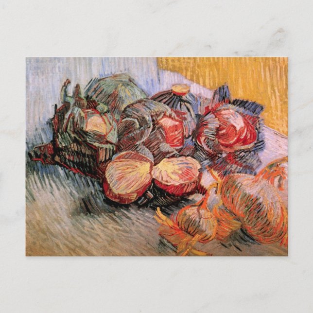 Red Cabbages and Onions by Vincent van Gogh Postcard (Front)