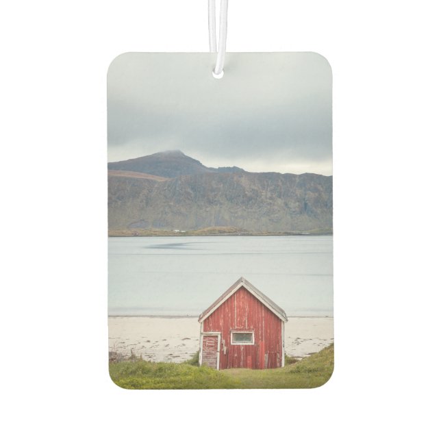 Red Cabin Ramberg Lofoten Car Air Freshener (Back)