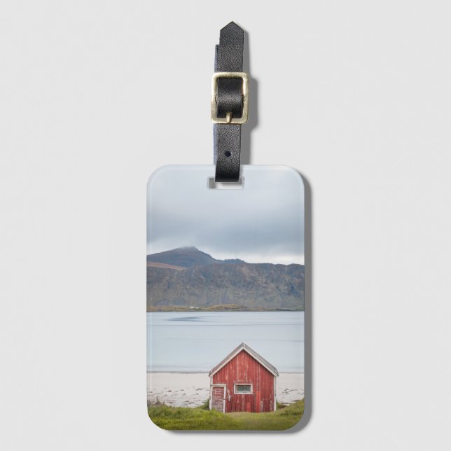 Red Cabin Ramberg Lofoten Luggage Tag (Front Vertical)