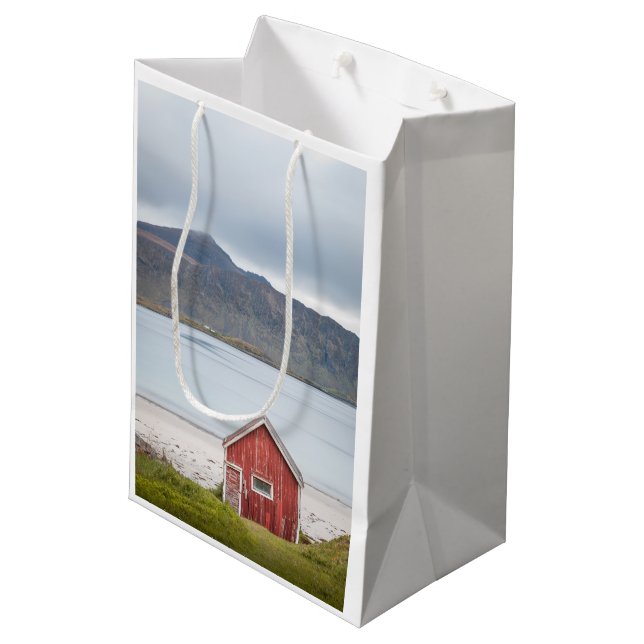 Red Cabin Ramberg Lofoten Medium Gift Bag (Back Angled)