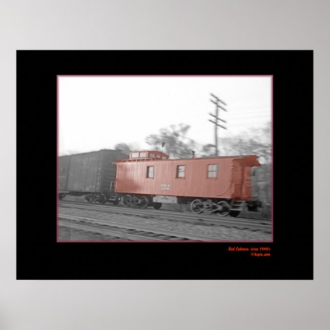 Red Caboose, circa 1940's Poster (Front)