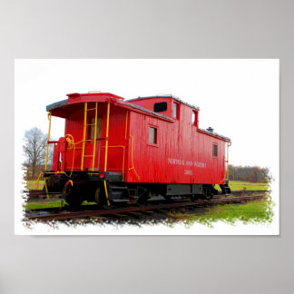 Red Caboose Poster